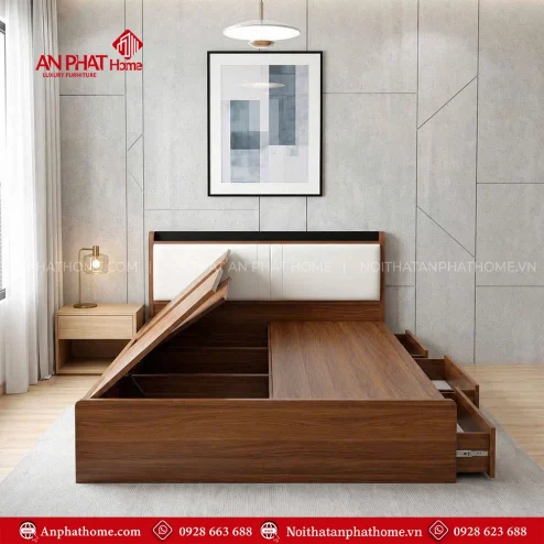 Giường ngủ gỗ công nghiệp MDF đẹp giá rẻ