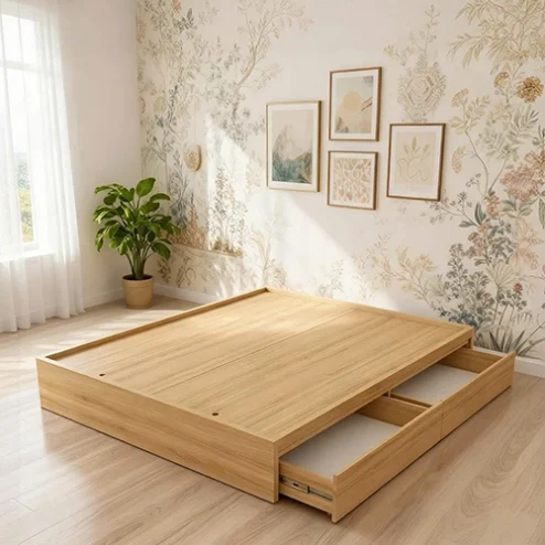 Giường ngủ bệt có ngăn kéo tiện dụng GN-373