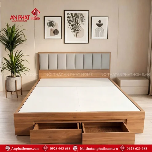 Giường ngủ bọc nệm cao cấp GN-372