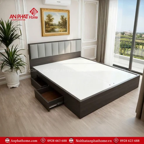 Giường ngủ gỗ đơn giản mà đẹp giá rẻ