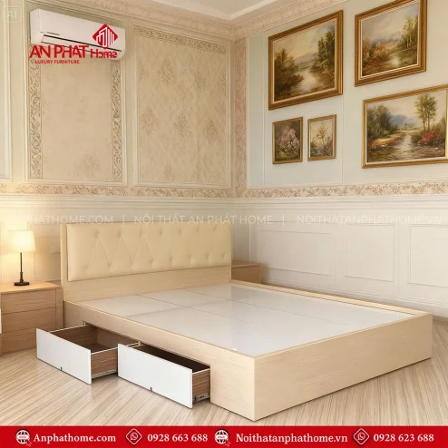 Đóng giường ngủ theo yêu cầu đẹp giá rẻ