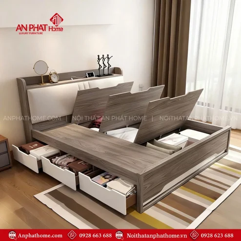 Đóng giường ngủ theo yêu cầu đẹp giá rẻ