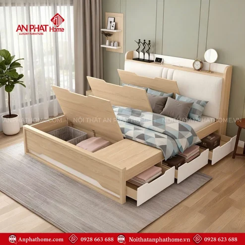 Giường ngủ đẹp hiện đại GN-369