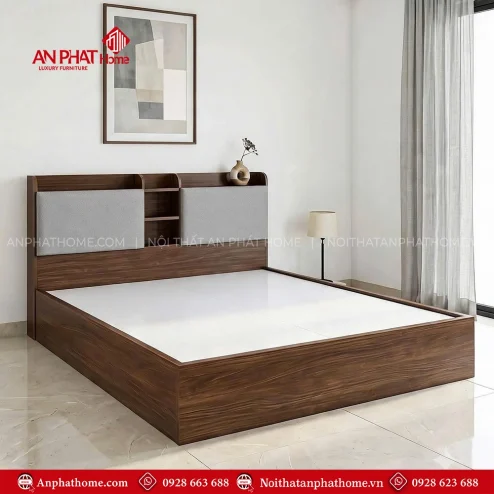 Giường ngủ gỗ cao cấp hiện đại GN-376
