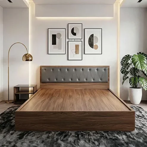 Giường ngủ gỗ cao cấp hiện đại GN-378