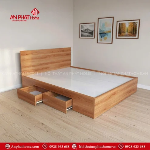 Giường ngủ gỗ công nghiệp tiện dụng GN-364