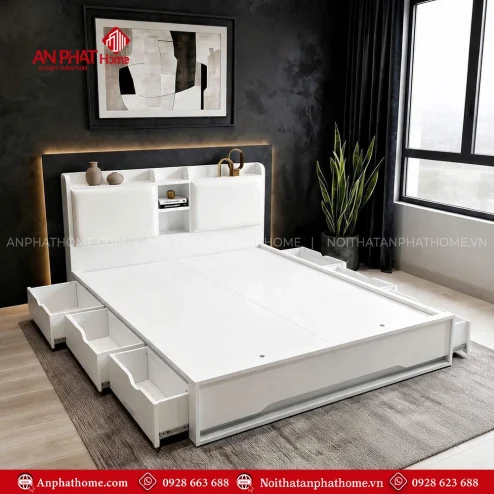 Mẫu giường ngủ hiện đại giá rẻ
