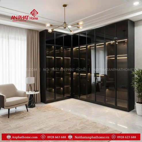 Tủ Áo Cánh Kính Đơn Giản Đẹp TA-546