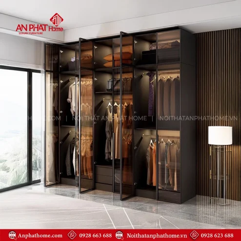 Tủ Áo Cánh Kính Hiện Đại TA-504