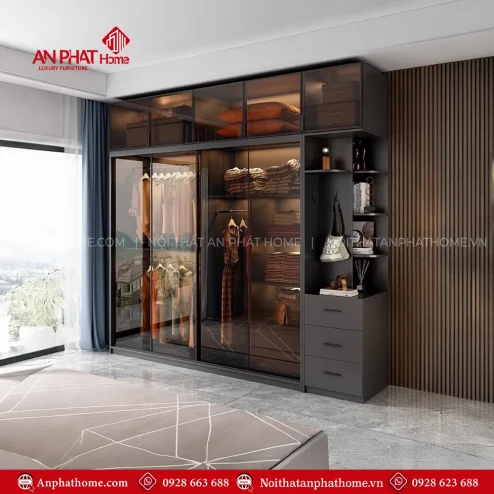 Tủ Áo Cánh Kính Hiện Đại TA-508