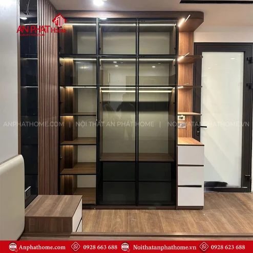 Tủ Áo Cánh Kính Hiện Đại TA-518
