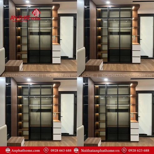 Mẫu tủ quần áo gỗ đẹp hiện đại