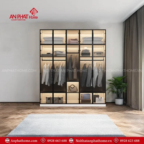 Tủ Áo Cánh Kính Hiện Đại TA-596