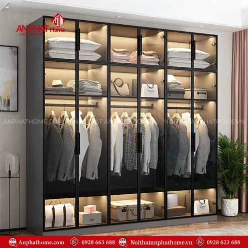 Tủ quần áo gỗ công nghiệp MDF