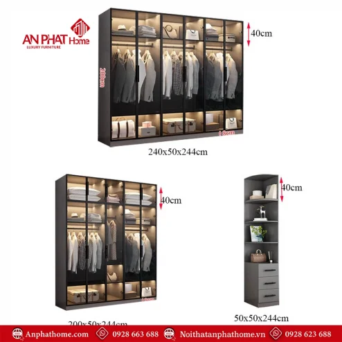 Mẫu tủ quần áo trong phòng ngủ