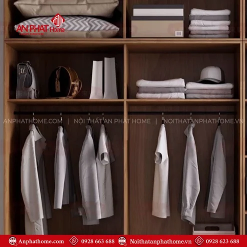 Mẫu tủ quần áo 2 buồng, 3 buồng, 4 buồng hiện đại