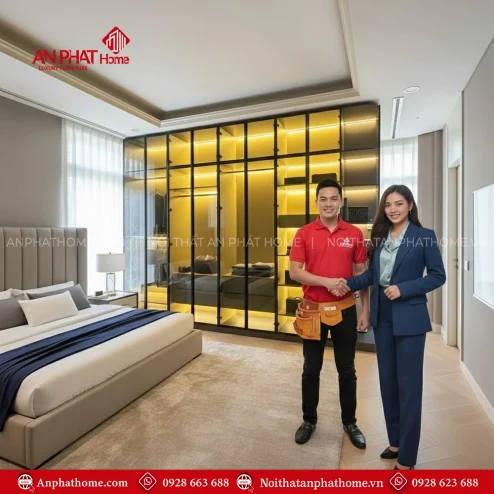 Tủ áo gỗ công nghiệp MDF giá rẻ