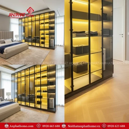 Mẫu tủ quần áo người lớn gỗ công nghiệp đóng theo yêu cầu