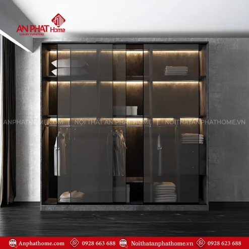Tủ quần áo gỗ công nghiệp MDF