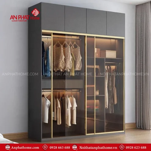 Mẫu tủ quần áo trong phòng ngủ