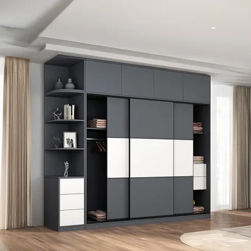 Tủ Áo Cánh Lùa Gỗ MDF TA-571