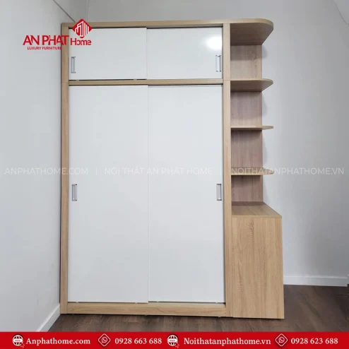 Tủ Áo Cánh Lùa Gỗ MDF TA-600