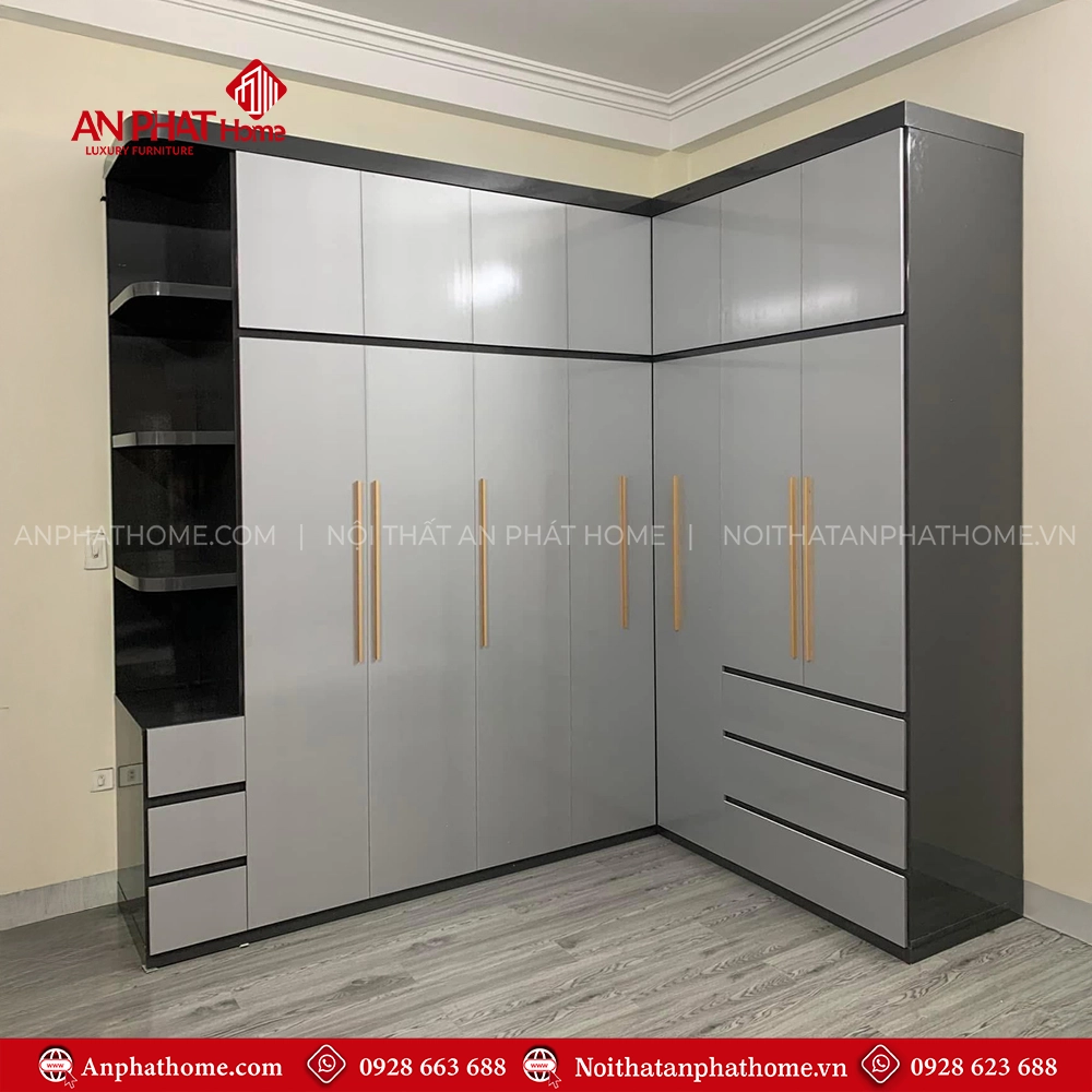Tủ Áo Chữ L Đẹp TA-514 5 Tủ Áo Chữ L Đẹp TA-514