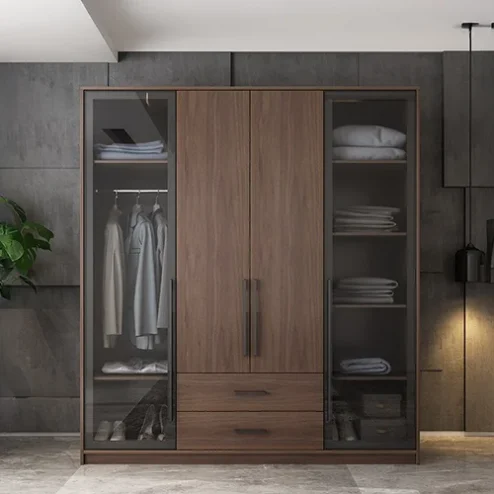 Tủ Áo Gỗ MDF Cánh Kính TA-505
