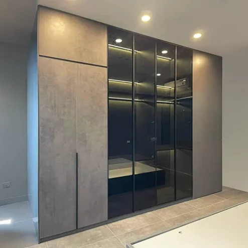 Tủ Áo Gỗ MDF Cánh Kính TA-533