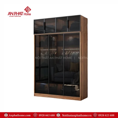 Mẫu tủ quần áo 2 buồng, 3 buồng hiện đại