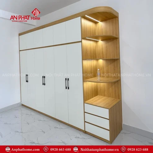 Tủ Áo Người Lớn Gỗ MDF TA-551