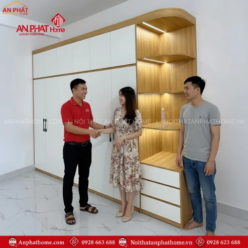 Mẫu tủ quần áo trong phòng ngủ hiện đại