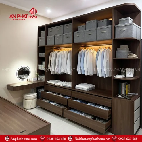 Mẫu tủ quần áo trong phòng ngủ