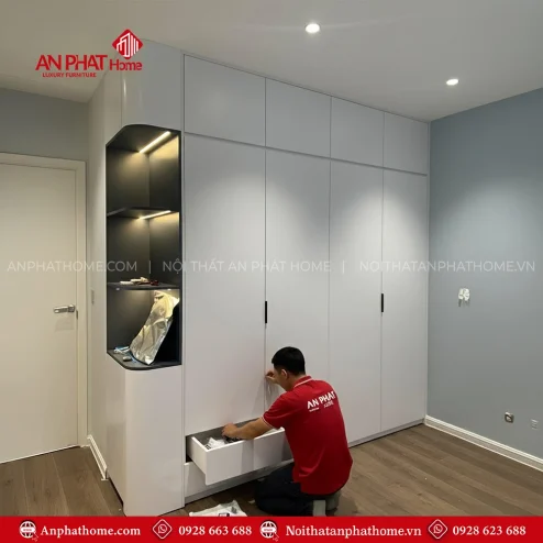 Tủ quần áo gỗ công nghiệp Hà Nội