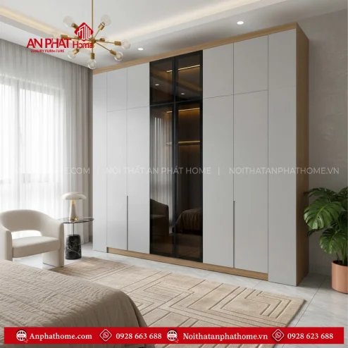Tủ Quần Áo Cánh Kính Cao Cấp TA-534