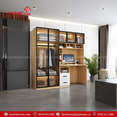 Đóng mẫu tủ quần áo đẹp hiện đại
