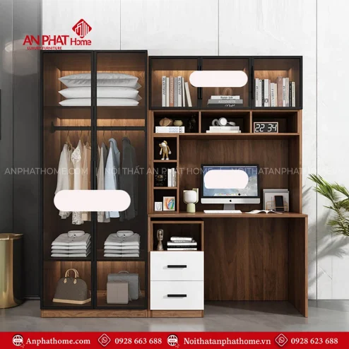 Mẫu tủ quần áo 2 buồng, 3 buồng, 4 buồng hiện đại