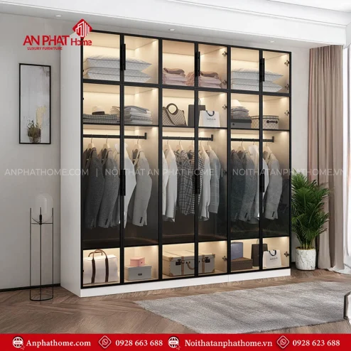 Tủ Quần Áo Cánh Kính Cao Cấp TA-595