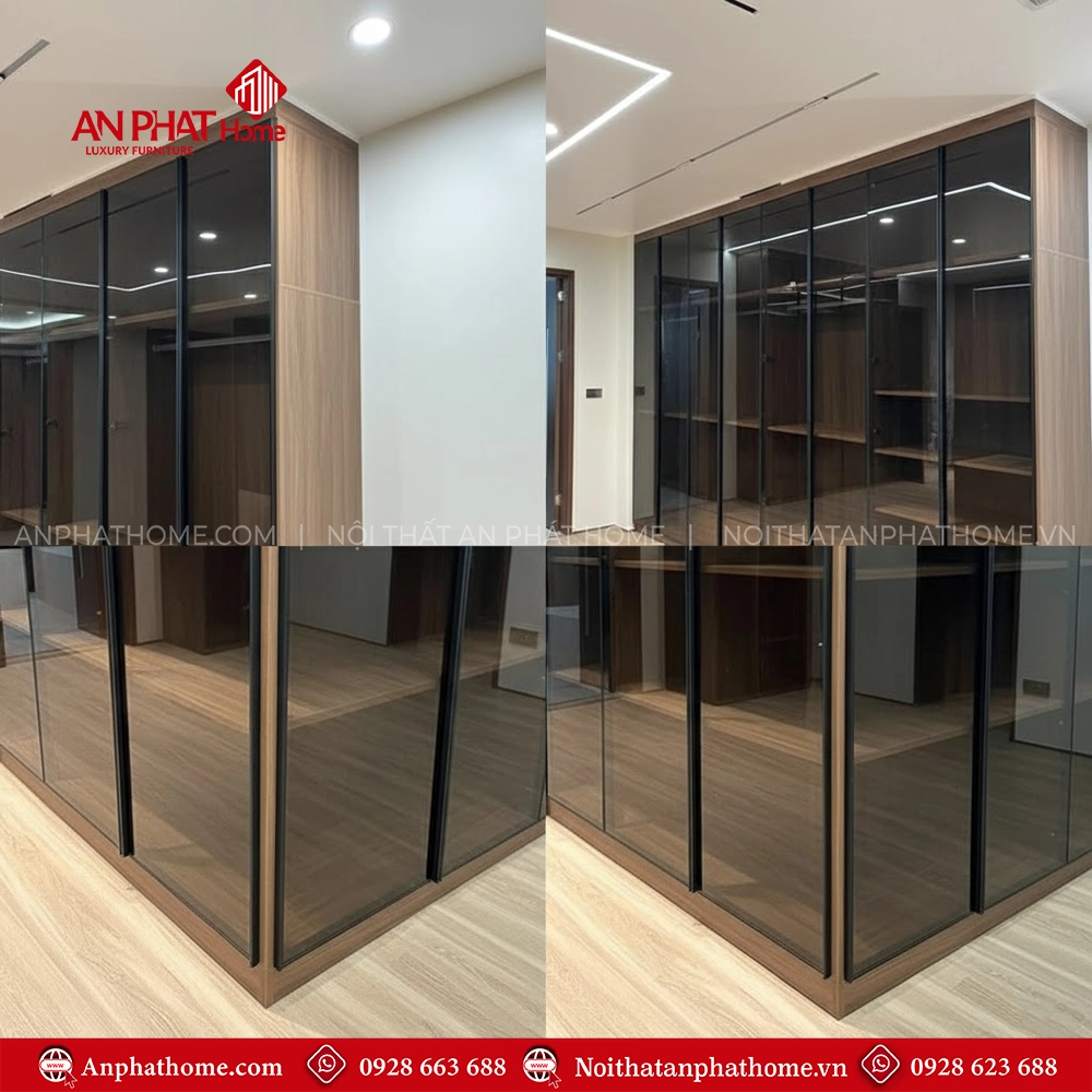 Tủ Quần Áo Cánh Kính Đẹp Hiện Đại TA-556 13 Tủ quần áo cánh kính Hà Nội