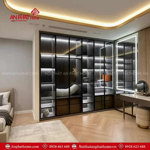 Tủ Quần Áo Cánh Kính Đẹp TA-532