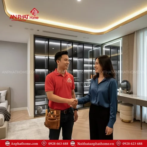 Thiết kế tủ quần áo cho phòng ngủ nhỏ