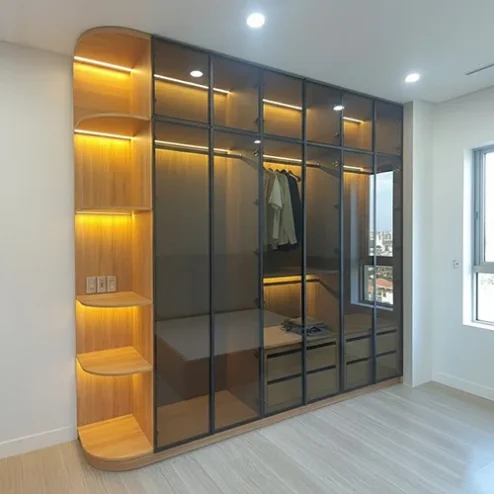 Tủ Quần Áo Cánh Kính Đẹp TA-886