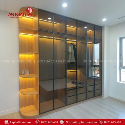 Tủ Quần Áo Cánh Kính Đẹp TA-886
