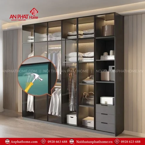 Tủ quần áo người lớn nhiều ngăn