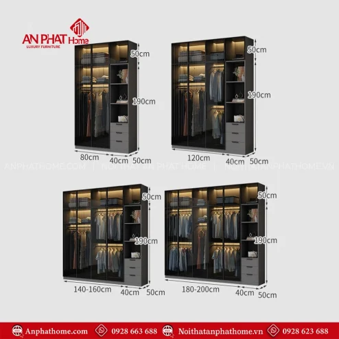 Mẫu tủ quần áo trong phòng ngủ