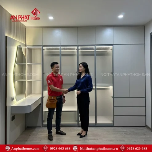 Tủ quần áo gỗ công nghiệp giá rẻ