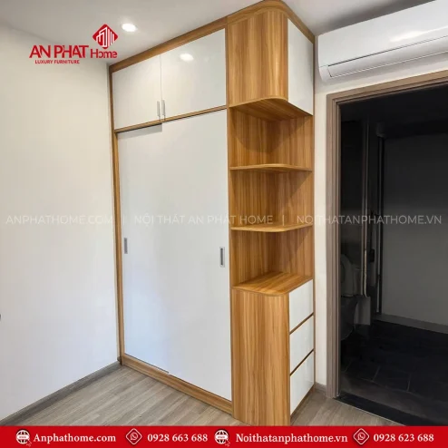 Tủ Quần Áo Cánh Lùa Đẹp TA-557