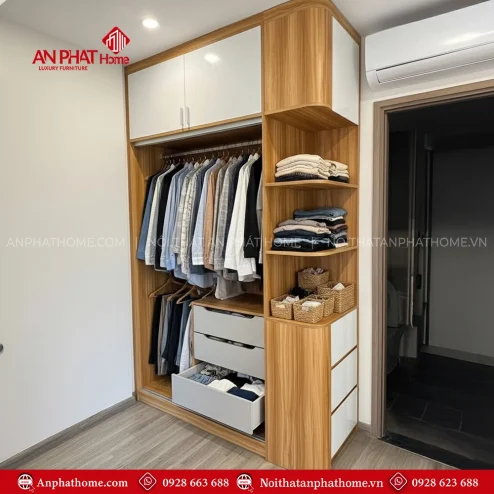Tủ quần áo gỗ công nghiệp Hà Nội