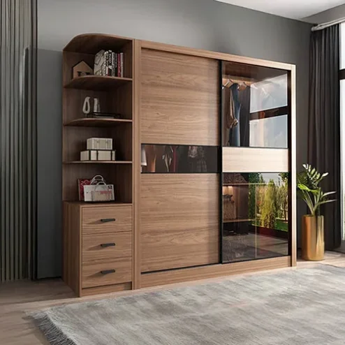 Tủ Quần Áo Cánh Lùa Kính Đẹp TA-592