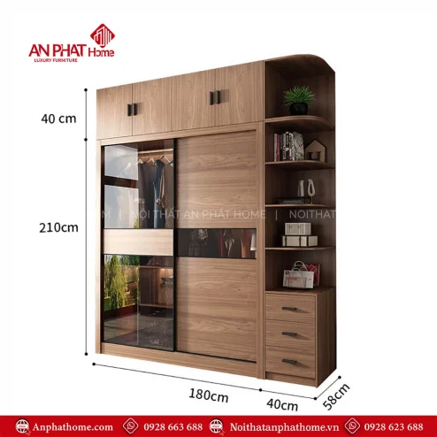 Mẫu tủ quần áo đẹp giá rẻ